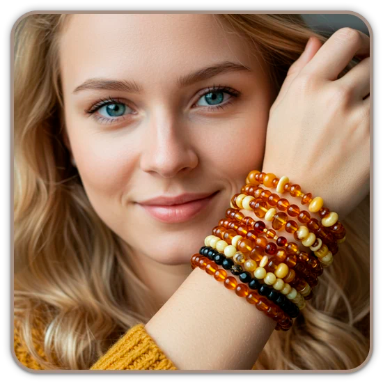 BALTIC AMBER BRACELETS FOR WOMEN