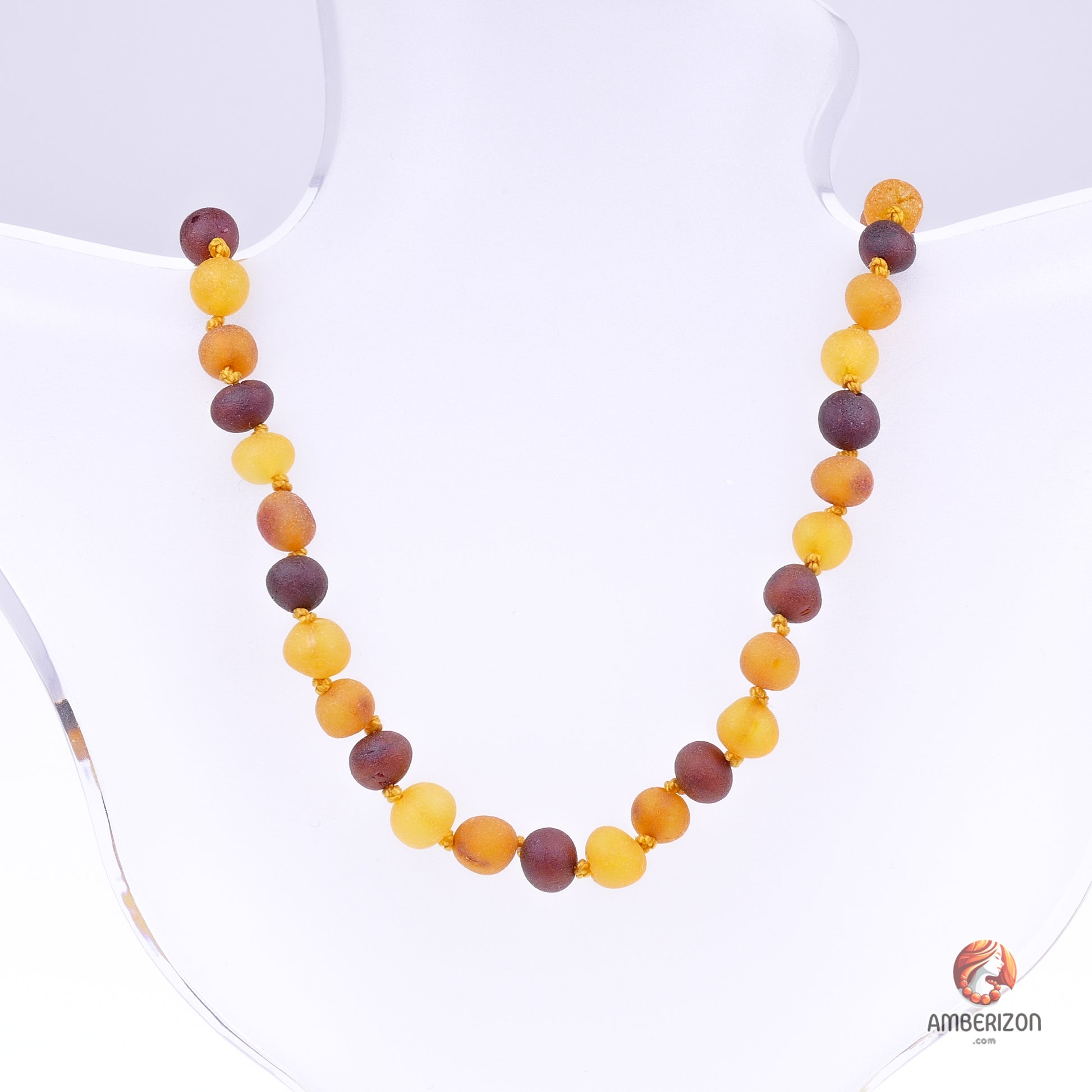 Authentic Baltic amber beads - Healing raw amber necklace - baroque shape beads