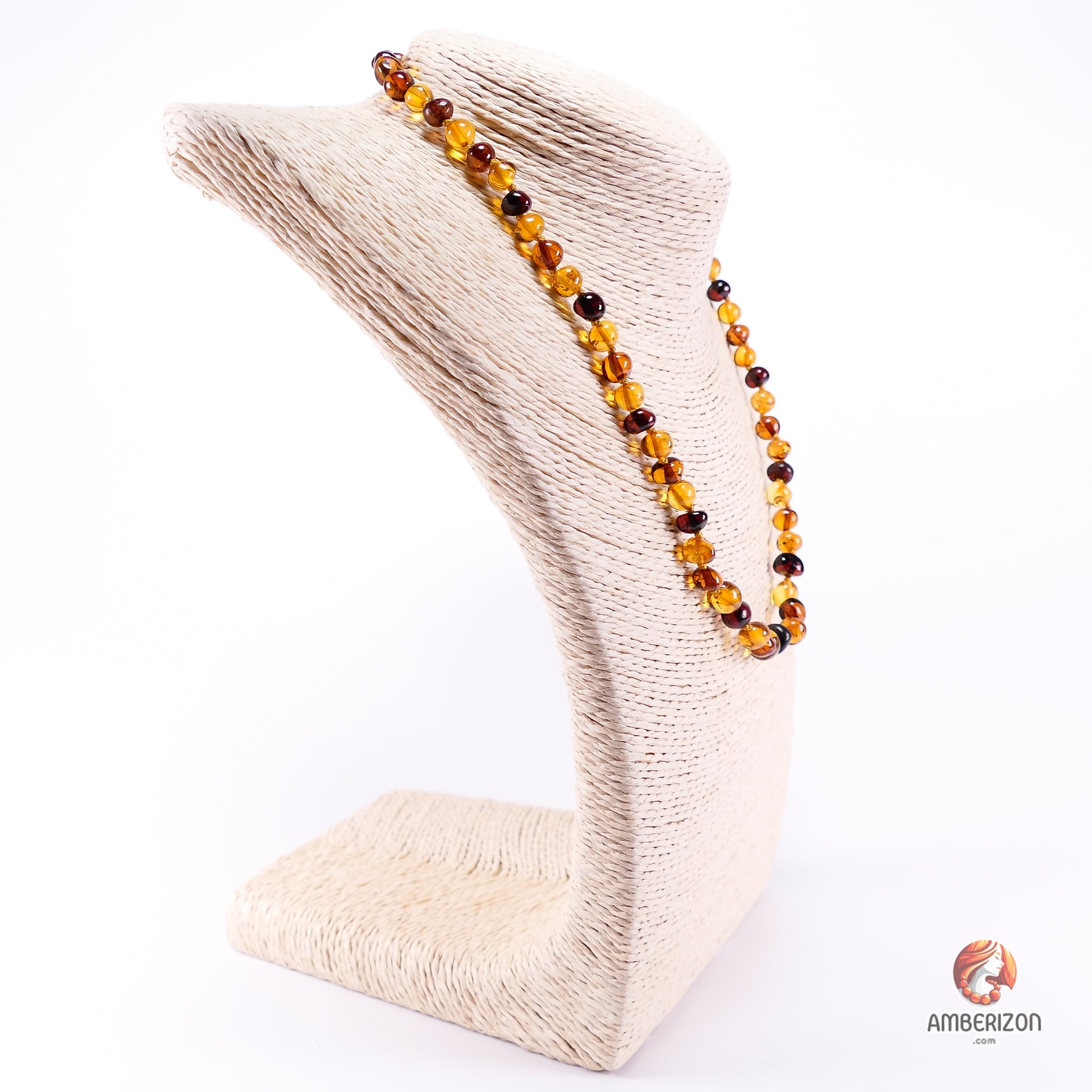 Adult Baltic Amber Necklace - Glossy Finish for Casual Outings