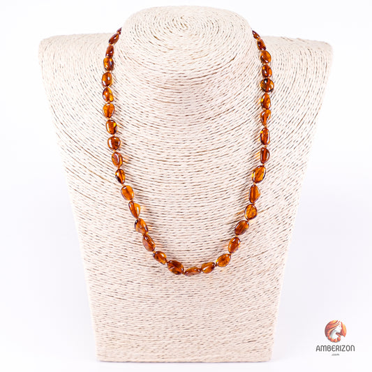 Women's Handcrafted Baltic Amber Necklace - Modern Design