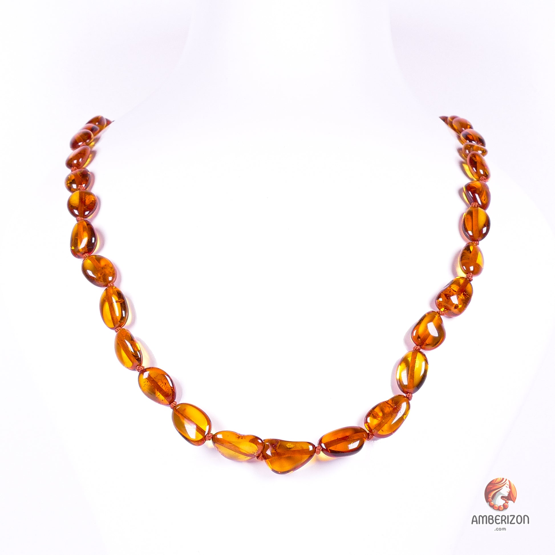 Women's Formal Events Baltic Amber Necklace - Polished Finish