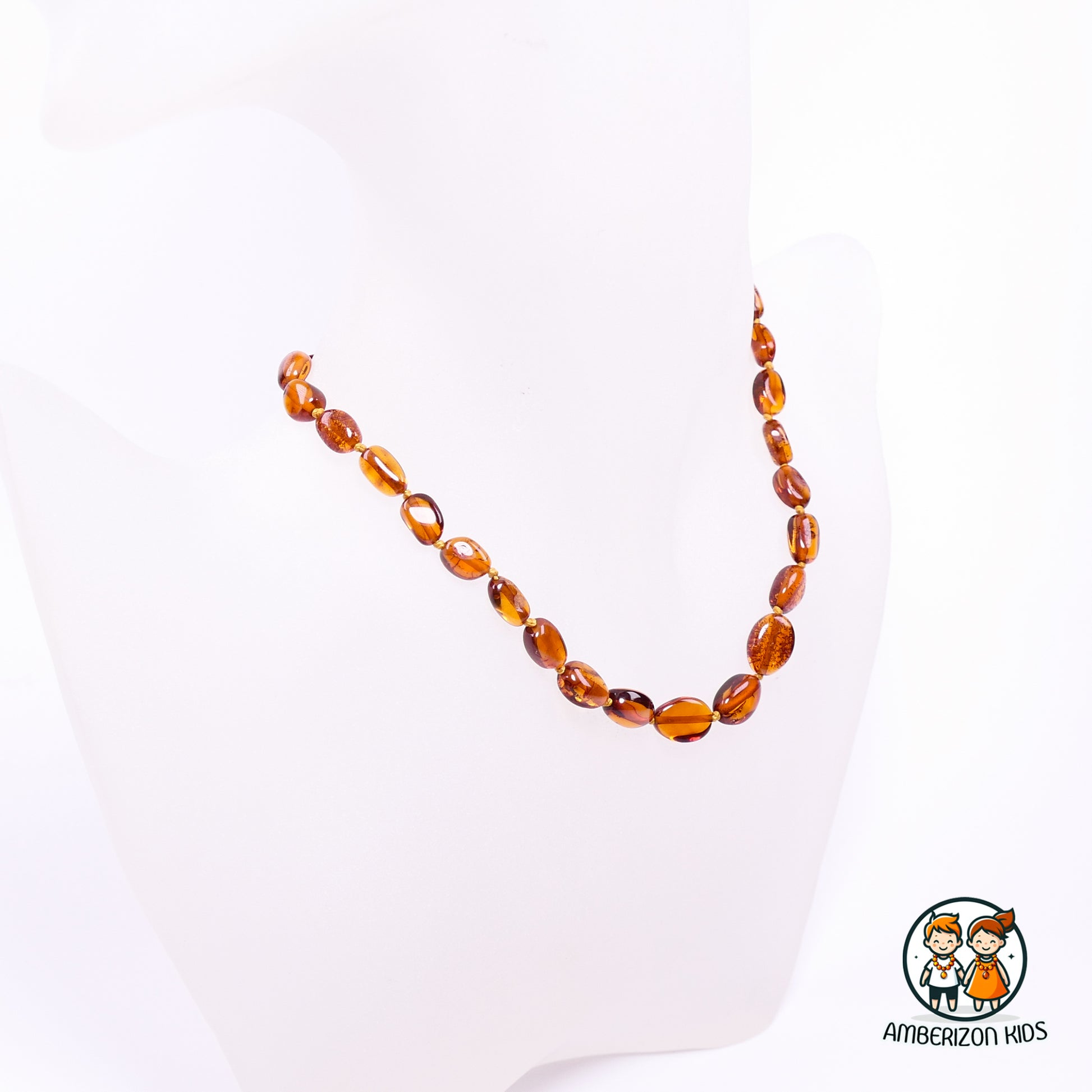Real Baltic amber jewelry for children: real amber teething beads