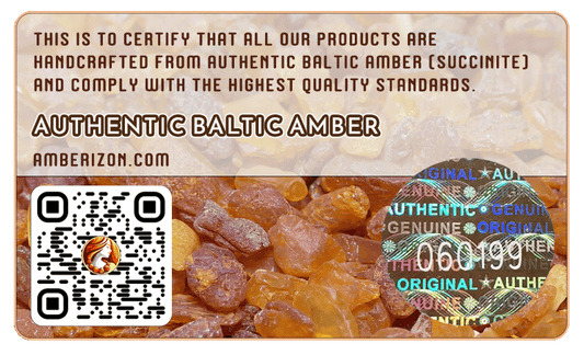 Experience the authenticity of Genuine Baltic Amber (Succinite) - 100% real, raw amber stones.