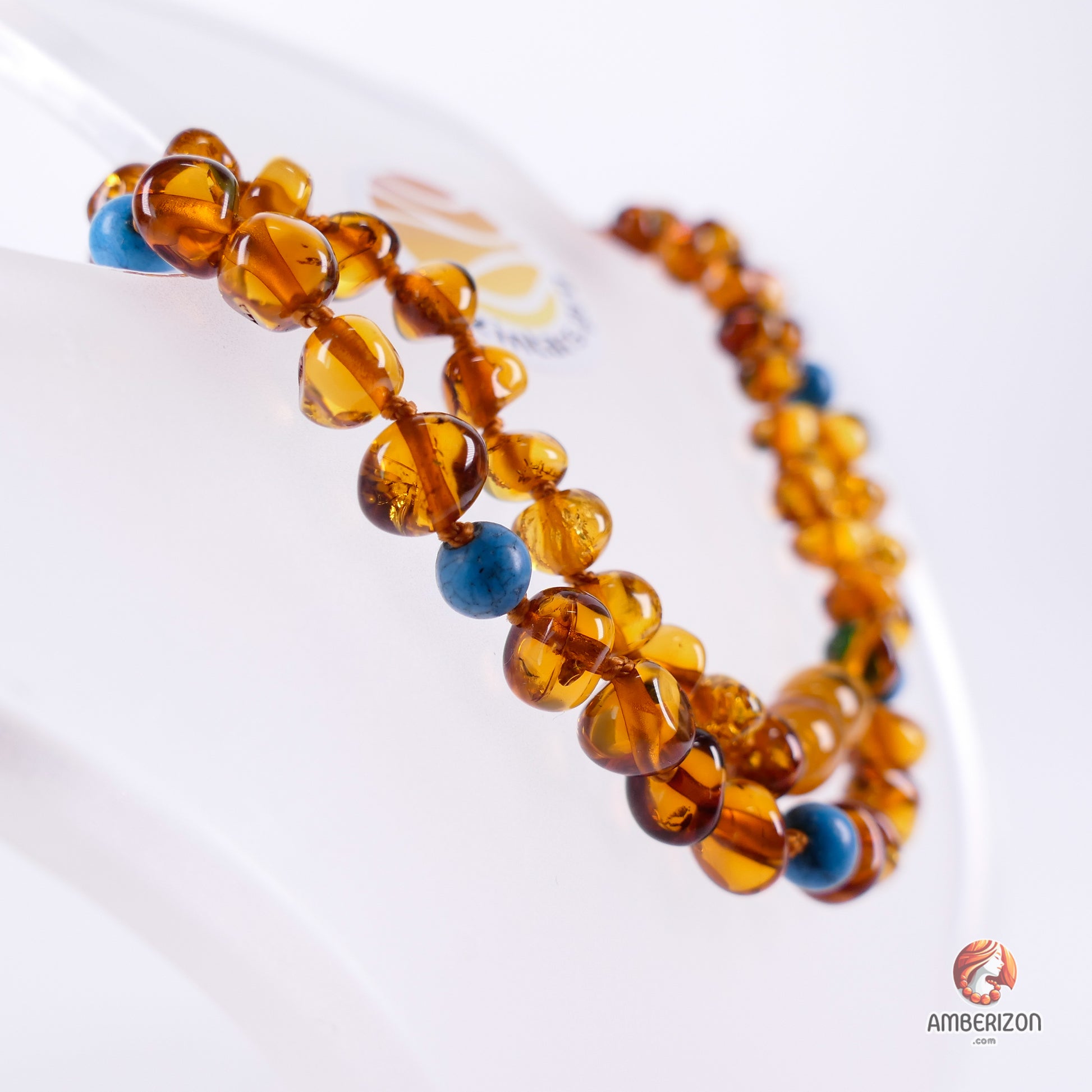 Contemporary Women's Baltic Amber Necklace - Polished Glossy Finish