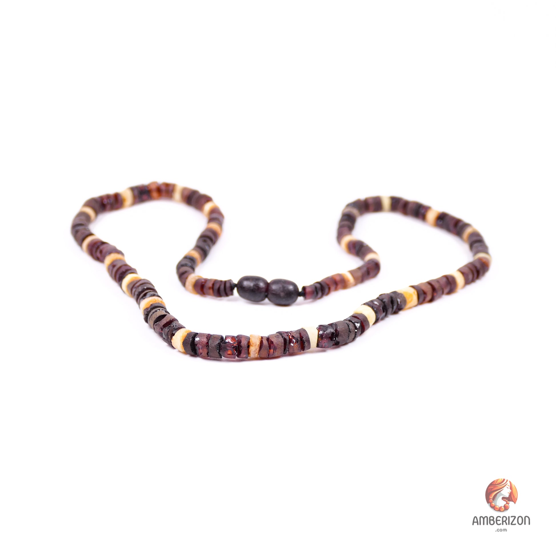 Cherry and honey raw amber necklaces for adults - Unisex amber jewelry