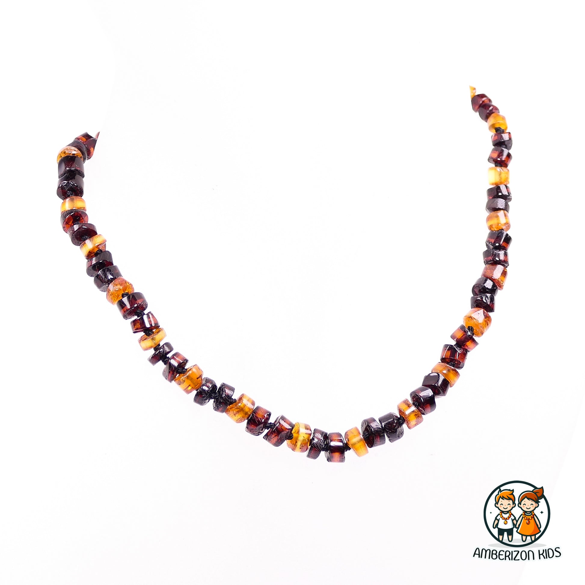 Baltic Amber Baby Teething Necklace: Smooth Beads for Soothing
