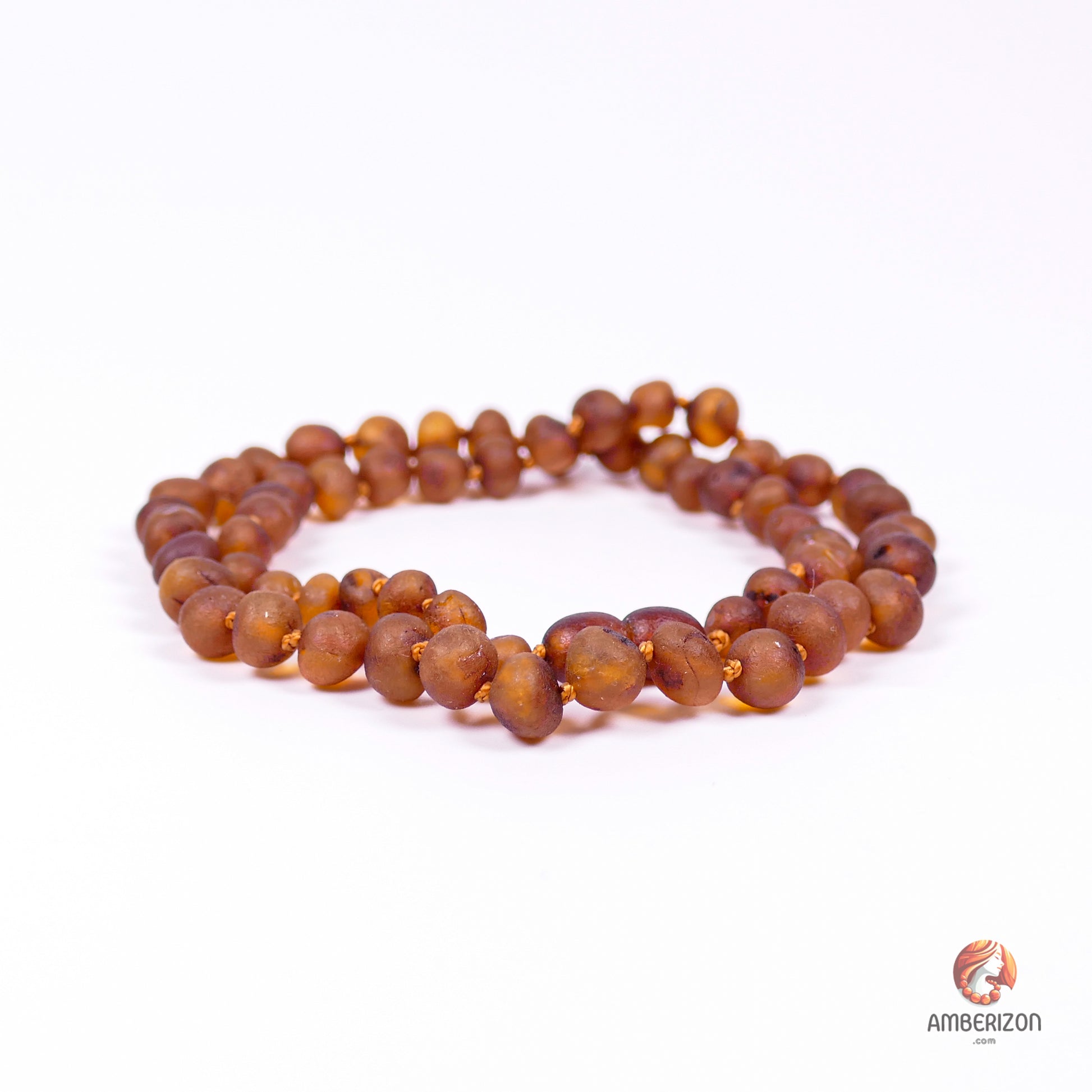 17.7 Inch Baltic Amber Necklace - Modern Minimalist Style (Unisex)