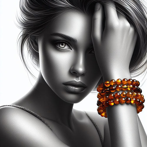 Baltic amber bracelets for women