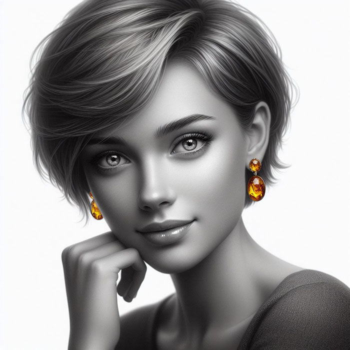 Baltic amber earrings