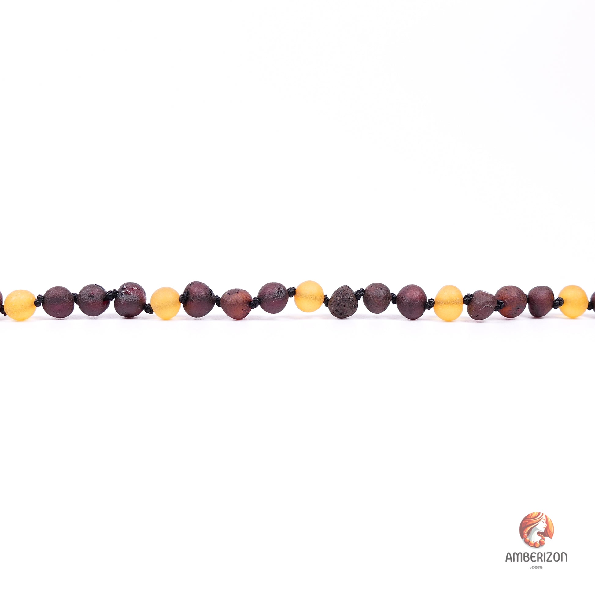 Minimalist Baltic Amber Necklace - Cherry and Honey Hues