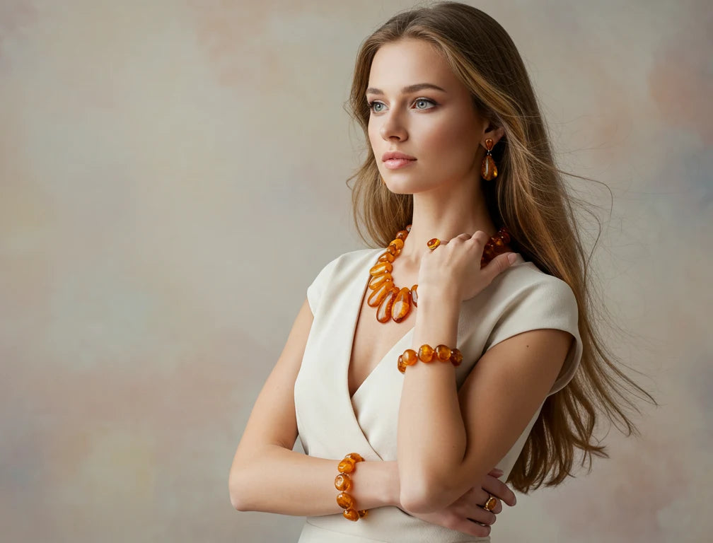 Real authentic Baltic amber jewelry | Shop Baltic amber bracelets, necklaces, earrings, pendants, matching jewelry sets for Adults (women and men) and children
