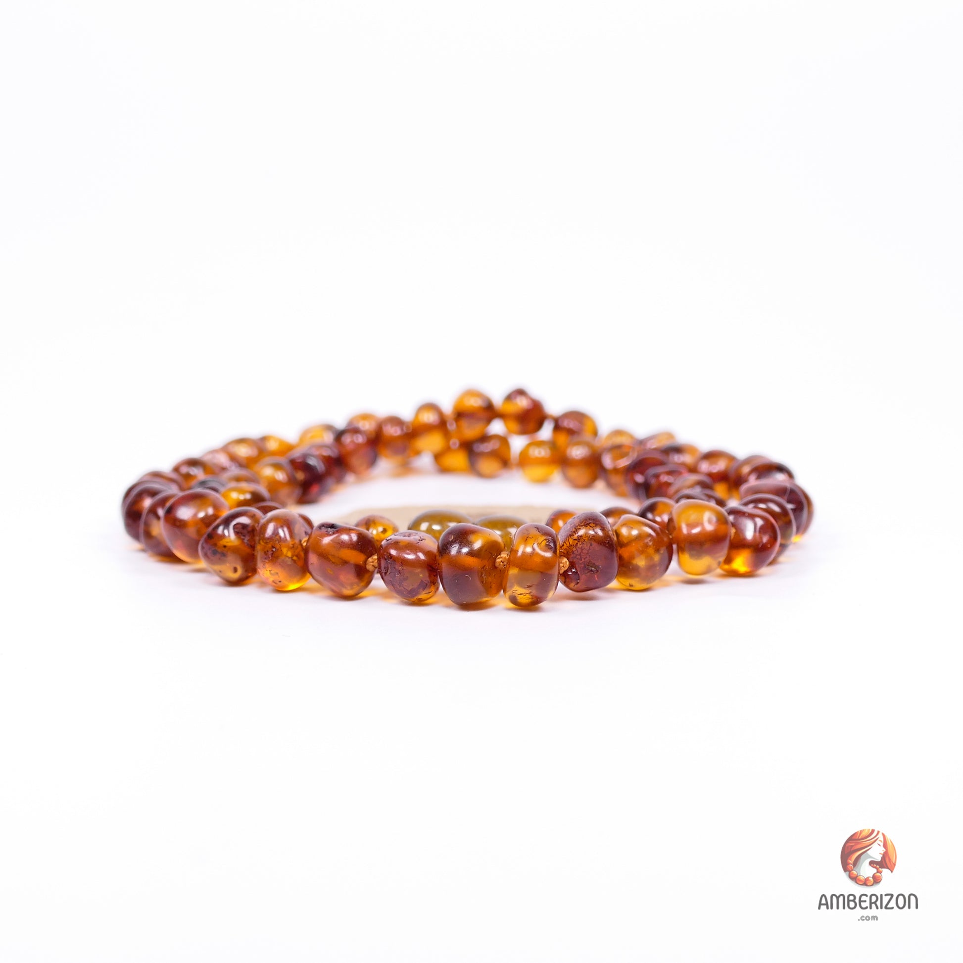 Contemporary Women's Baltic Amber Necklace - Polished Glossy Finish