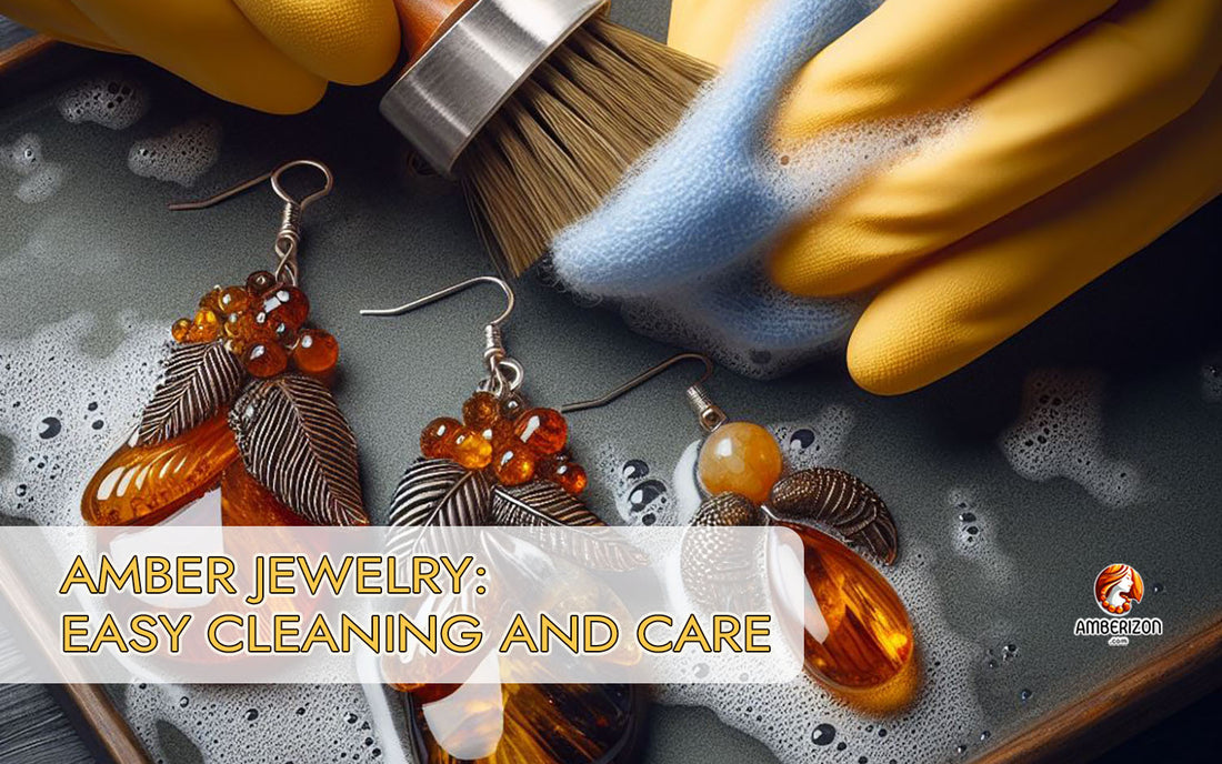 Baltic amber jewelry: Easy cleaning and care tips