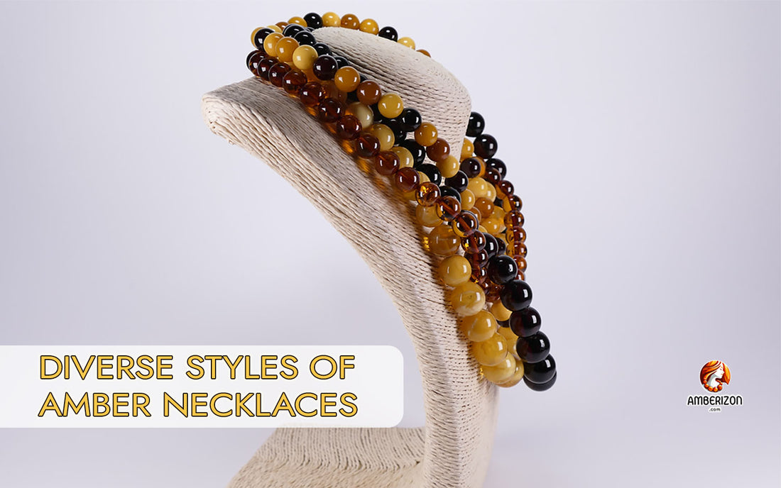 Diverse Styles of Amber Necklaces