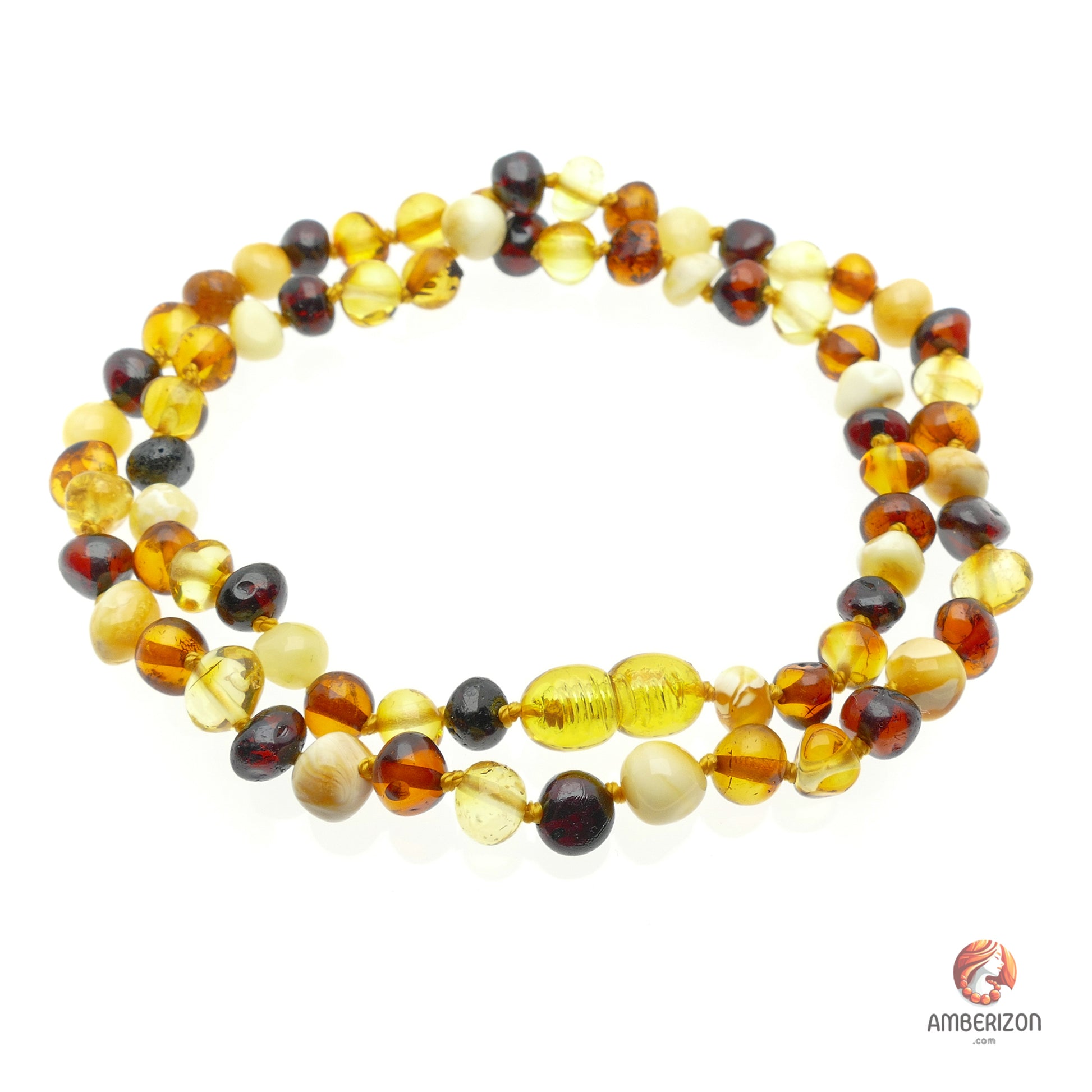 Certified Unisex Baltic Amber Necklace - Twist Barrel Clasp - Authentic